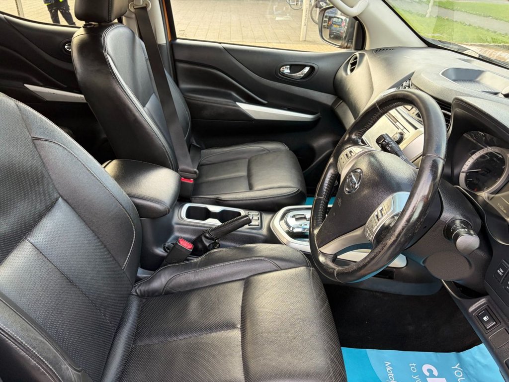 USED 2017 17 NISSAN NAVARA **NO VAT**TEKNA TT 2.3DCi EU6 AUTO 4x4 D/CAB PICK UP *A/C*S/NAV*CAMERA*SENSORS*LEATHER*ALLOYS* NO VAT-AUTO-EU6-EXCELLENT SPEC
