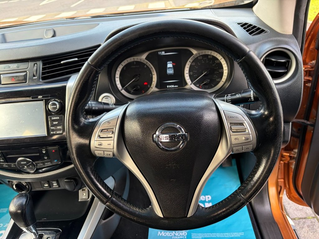 USED 2017 17 NISSAN NAVARA **NO VAT**TEKNA TT 2.3DCi EU6 AUTO 4x4 D/CAB PICK UP *A/C*S/NAV*CAMERA*SENSORS*LEATHER*ALLOYS* NO VAT-AUTO-EU6-EXCELLENT SPEC