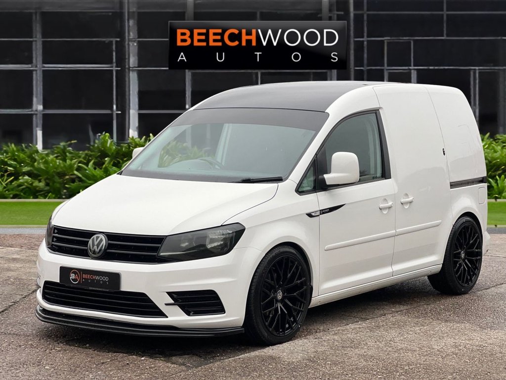 USED 2019 68 VOLKSWAGEN CADDY 2.0 TDI C20 BlueMotion Tech Trendline Panel Van 5dr Diesel DSG SWB Euro 6 (s/s) (102 ps) AIR CON / COILOVERS