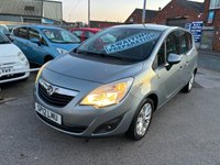 USED 2012 12 VAUXHALL MERIVA 1.4 16V Active MPV 5dr Petrol Manual Euro 5 (100 ps) 