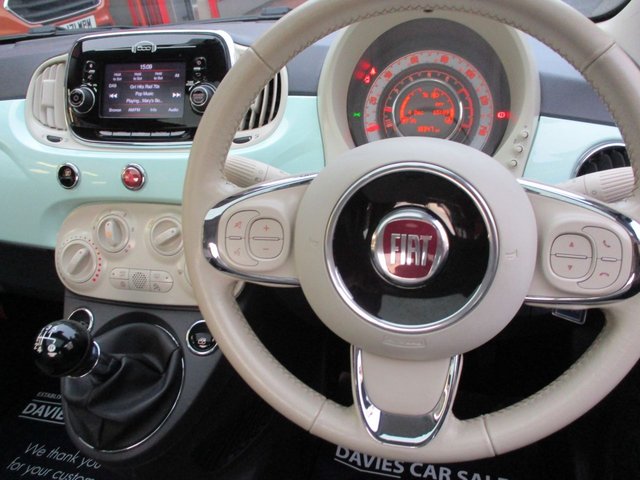 2016 FIAT 500 1.2 Lounge Hatchback 3dr Petrol Manual Euro 6 (s/s) (69 bhp) STUNNING 18K ONLY ,£20 ROAD TAX ,ONE LADY OWNER ,12 MONTHS MOT ,6 MONTHS WARRANTY ,PANORAMIC ROOF ,PARKING SENSORS ,ALLOYS ,AIR-CON ,8 SERVICE STAMPS ,PRISTINE EXAMPLE , - Photo 5