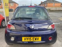 USED 2015 15 VAUXHALL ADAM 1.4 16v JAM Hatchback 3dr Petrol Manual Euro 5 (87 ps) LOW MILEAGE EXAMPLE. CLEAN CONDITION THROUGHOUT. COMES WITH SERVICE HISTORY/ FRESH SERVICE AND NEW MOT. IDEAL NEW DRIVER CAR BEING CHEAP AND ECONOMIC. GROUP 6 INSURANCE. FINISHED IN A NICE METALLIC BLUE COLOUR. SPEC INCLUDES PARKING SENSORS , ALLOY WHEELS, CLOTH INTERIOR, ELECTRIC WINDOWS AND MIRRORS, REMOTE LOCKING, CITY STEER, MEDIA SCREEN + 3 MONTHS WARRANTY + 12 MONTHS AA BREAKDOWN COVER INCLUDED
