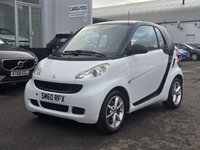 USED 2011 60 SMART FORTWO 1.0 MHD Pulse Coupe 2dr Petrol SoftTouch Euro 5 (s/s) (71 bhp) 