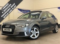 USED 2018 18 AUDI A3 1.5 TFSi CoD 35 Sport Sportback Panoramic 5 Door Petrol S Tronic Euro 6 (s/s) (150 ps) PANORAMIC SUNROOF APPLE CAR PLAY