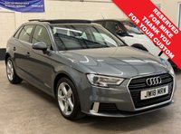 USED 2018 18 AUDI A3 1.5 TFSi CoD 35 Sport Sportback Panoramic 5 Door Petrol S Tronic Euro 6 (s/s) (150 ps) PANORAMIC SUNROOF APPLE CAR PLAY
