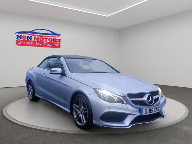2015 15 MERCEDES-BENZ E-CLASS 2.1 E220 CDI AMG Sport Cabriolet 2dr Diesel G-Tronic+ Euro 5 (s/s) (170 ps) 12Months Breakdown|6months warranty