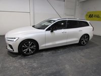 USED 2020 70 VOLVO V60 2.0 T4 R-Design Plus Estate 5dr Petrol Auto Euro 6 (s/s) (190 ps) Sat Nav-1/2 Leather-AppleCar Play / Android Auto-Rear camera-Heated seats & Steering wheel-Paddle shift-18