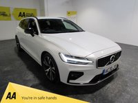 USED 2020 70 VOLVO V60 2.0 T4 R-Design Plus Estate 5dr Petrol Auto Euro 6 (s/s) (190 ps) Sat Nav-1/2 Leather-AppleCar Play / Android Auto-Rear camera-Heated seats & Steering wheel-Paddle shift-18