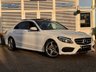 USED 2017 17 MERCEDES-BENZ C-CLASS 2.1 C220d AMG Line (Premium) Saloon 4dr Diesel G-Tronic+ Euro 6 (s/s) (170 ps) Finished in POLAR WHITE with contrasting EBONY LEATHER ELECTRIC MEMORY seats. This dynamic looking saloon has some great extras. It is sporty and agile and great fun to drive. Features include, Pan Roof, Sat Nav, Rear view Camera, DAB Radio, B/Tooth, 18" ALLOYS, Electric Heated Memory leather seats, Cruise Control, Front and Rear Park sensors, Electric Rear Boot and much more. Dealer serviced at 5651 miles, 10097 miles, 13982 miles, 16523 miles, 19871 miles, 22357 miles and at 26396 miles.