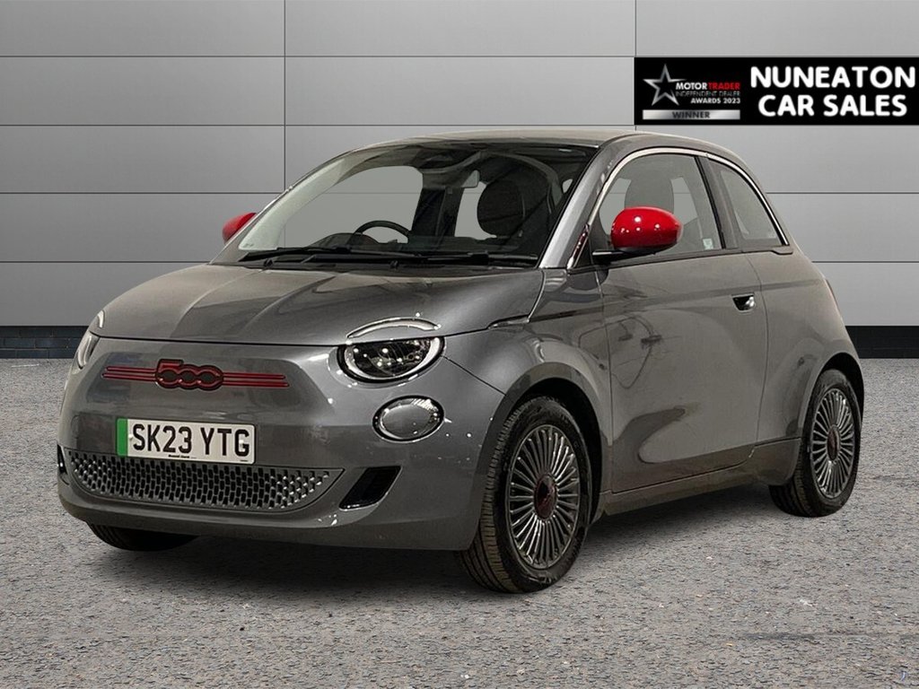 USED 2023 K FIAT 500E 42kWh RED Hatchback 3dr Electric Auto (118 ps) BLUETOOTH