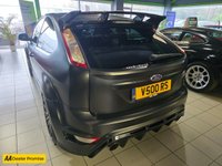 USED 2010 60 FORD FOCUS 2.5 RS500, 22,000 miles, #462/500, 1 owner, full history, ULEZ Euro 5, 6-Speed, Sat Nav, Touchscreen, Alloys, Bluetooth, Immaculate Condition. Approved Cars and Finance are proud to present this stunning and incredibly rare Ford Focus 2.5 RS500 Hatchback, number 462 of only 500 ever produced. Finished in sleek black and showing just 22,000 miles, this collector-grade example offers a powerful 345 bhp Euro 5 ULEZ-compliant petrol engine paired with a precise 6-speed manual gearbox, delivering an exhilarating and engaging driving experience every time you get behind the wheel. With just one owner from new and a full service history, this