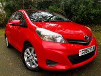 USED 2012 62 TOYOTA YARIS 1.0 VVT-i TR Hatchback 5dr Petrol Manual Euro 5 (69 ps) 1 LADY OWNER FROM NEW WITH FULL TOYOTA SERVICE HISTORY//REAR PARKING CAMERA//35 POUND ROAD TAX A YEAR//GROUP 4 INSURANCE//BLUETOOTH //REMOTE LOCKING X2 KEYS//FULL TOYOTA/SPECIALIST SERVICE HISTORY//x7 AIRBAGS-DRIVERS KNEE AIRBAG  (69 ps) 1 LADY OWNER FROM NEW WITH FULL TOYOTA SERVICE HISTORY//REAR PARKING CAMERA//35 POUND ROAD TAX A YEAR//GROUP 4 INSURANCE//BLUETOOTH //REMOTE LOCKING X2 KEYS//FULL TOYOTA/SPECIALIST SERVICE HISTORY//x7 AIRBAGS-DRIVERS KNEE AIRBAG