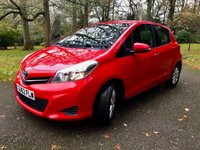 USED 2012 62 TOYOTA YARIS 1.0 VVT-i TR Hatchback 5dr Petrol Manual Euro 5 (69 ps) 1 LADY OWNER FROM NEW WITH FULL TOYOTA SERVICE HISTORY//REAR PARKING CAMERA//35 POUND ROAD TAX A YEAR//GROUP 4 INSURANCE//BLUETOOTH //REMOTE LOCKING X2 KEYS//FULL TOYOTA/SPECIALIST SERVICE HISTORY//x7 AIRBAGS-DRIVERS KNEE AIRBAG  (69 ps) 1 LADY OWNER FROM NEW WITH FULL TOYOTA SERVICE HISTORY//REAR PARKING CAMERA//35 POUND ROAD TAX A YEAR//GROUP 4 INSURANCE//BLUETOOTH //REMOTE LOCKING X2 KEYS//FULL TOYOTA/SPECIALIST SERVICE HISTORY//x7 AIRBAGS-DRIVERS KNEE AIRBAG