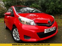 USED 2012 62 TOYOTA YARIS 1.0 VVT-i TR Hatchback 5dr Petrol Manual Euro 5 (69 ps) 1 LADY OWNER FROM NEW WITH FULL TOYOTA SERVICE HISTORY//REAR PARKING CAMERA//35 POUND ROAD TAX A YEAR//GROUP 4 INSURANCE//BLUETOOTH //REMOTE LOCKING X2 KEYS//FULL TOYOTA/SPECIALIST SERVICE HISTORY//x7 AIRBAGS-DRIVERS KNEE AIRBAG  (69 ps) 1 LADY OWNER FROM NEW WITH FULL TOYOTA SERVICE HISTORY//REAR PARKING CAMERA//35 POUND ROAD TAX A YEAR//GROUP 4 INSURANCE//BLUETOOTH //REMOTE LOCKING X2 KEYS//FULL TOYOTA/SPECIALIST SERVICE HISTORY//x7 AIRBAGS-DRIVERS KNEE AIRBAG