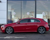 USED 2019 19 MERCEDES-BENZ A-CLASS 2.0 A220 AMG Line (Executive) Hatchback 5dr Petrol 7G-DCT Euro 6 (s/s) (190 ps) HALF LEATER TRIM +  SAT NAV + DAB +  FRONT AND REAR PARKING SENSORS +  KEYLESS-GO +  Steering Wheel - 3-Spoke Multi-Function with Galvanised Gearshift Paddles +  AUTO START/STOP +  18 INCH ALLOYS AMG 5 TWIN SPOKE DESIGN