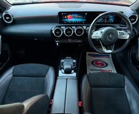 USED 2019 19 MERCEDES-BENZ A-CLASS 2.0 A220 AMG Line (Executive) Hatchback 5dr Petrol 7G-DCT Euro 6 (s/s) (190 ps) HALF LEATER TRIM +  SAT NAV + DAB +  FRONT AND REAR PARKING SENSORS +  KEYLESS-GO +  Steering Wheel - 3-Spoke Multi-Function with Galvanised Gearshift Paddles +  AUTO START/STOP +  18 INCH ALLOYS AMG 5 TWIN SPOKE DESIGN