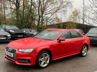 USED 2017 17 AUDI A4 2.0 TFSI S line Saloon 4dr Petrol S Tronic quattro Euro 6 (s/s) (252 ps) 