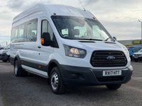 USED 2017 17 FORD TRANSIT 2.2 TDCI 460 HDT TREND MINIBUS 4DR DIESEL MANUAL L4 H3 (18 SEATS) (196 G/KM, 123 BHP) 