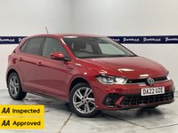 USED 2022 22 VOLKSWAGEN POLO 1.0 TSI R-Line Hatchback 5dr Petrol Manual Euro 6 (s/s) (95 ps) - AA INSPECTED (ONE OWNER -  DEALER HISTORY)