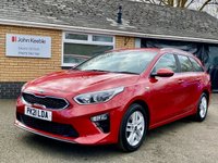 USED 2021 21 KIA CEED 1.0 T-GDi ECO 2 Sportswagon 5dr Petrol Manual Euro 6 (s/s) (118 bhp) Large Sportswagon Boot with Split Folding Rear Seats, Apple CarPlay & Android Auto, Bluetooth Hands-Free & Media Streaming, Rear Parking Sensors.
