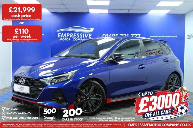 View our Hyundai I20 1.6 T-GDi N Hatchback 5dr Petrol Manual Euro 6 (s/s) (204 ps)