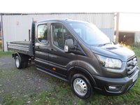 USED 2024 24 FORD TRANSIT 2.0 350 EcoBlue Leader Double Cab Tipper 4dr RWD L3 (170 ps) 7 GTW  NO VAT Air Con, 170 RWD 7T GTW, Tow Axle