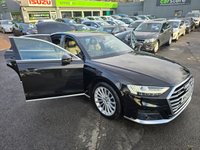 USED 2021 21 AUDI A8 3.0 TDI V6 S line, 50,400 miles, ULEZ Euro 6, Automatic, Leather, Virtual Cockpit, Sat Nav, Rear Camera, 19' Alloys, Full Service History & much more The Audi A8 TDI V6 S line is a 2021 model, boasting a powerful 3.0L Diesel Engine and Four Wheel Drive drivetrain, making it a capable and confident performer on the road. This S line variant is equipped with a range of premium features, including the Audi Phone Box with Wireless Charging, allowing you to keep your devices powered up on the go. The Advanced Key system provides the convenience of keyless entry, while the Comfort Contour Seats, complete with memory function, ensure a tailored driv