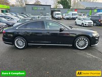 USED 2021 21 AUDI A8 3.0 TDI V6 S line, 50,400 miles, ULEZ Euro 6, Automatic, Leather, Virtual Cockpit, Sat Nav, Rear Camera, 19' Alloys, Full Service History & much more The Audi A8 TDI V6 S line is a 2021 model, boasting a powerful 3.0L Diesel Engine and Four Wheel Drive drivetrain, making it a capable and confident performer on the road. This S line variant is equipped with a range of premium features, including the Audi Phone Box with Wireless Charging, allowing you to keep your devices powered up on the go. The Advanced Key system provides the convenience of keyless entry, while the Comfort Contour Seats, complete with memory function, ensure a tailored driv