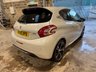 USED 2015 15 PEUGEOT 208 1.6 THP GTi Hatchback 3dr Petrol Manual Euro 5 (200 ps) PAN ROOF-HTD SEATS-PEARL WHITE