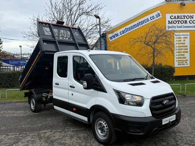 2021 71 Ford Transit 2.0 350 EcoBlue Leader Tipper Double Cab 4dr Diesel Manual FWD L3 Euro 6 (s/s) (3-Way, 1-Stop) (130 ps)