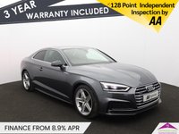 USED 2019 19 AUDI A5 2.0 TDI 40 S line Coupe 2dr Diesel S Tronic quattro Euro 6 (s/s) (190 ps) PARK SYSTEM+ | HEATED SEATS