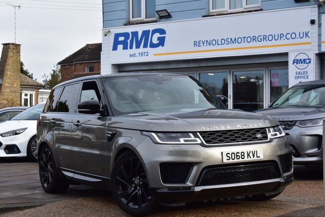 View our Land Rover Range Rover Sport 3.0 SD V6 HSE SUV 306ps  PANORAMIC ROOF | REVERSE CAMERA | MERIDIAN SOUND SYSTEM | VIRTUAL COCKPIT | HEATED FRONT AND REAR SEATS | 21" GLOSS BLACK ALLOYS | BLACK PACK inc BLACK ROOF | OVER &pound;7000 OF FACTORY OPTIONS