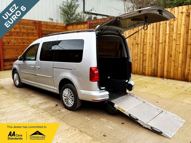 View our Volkswagen Caddy Maxi Life 4 Seat Auto Wheelchair Accessible Disabled Access Vehicle WAV