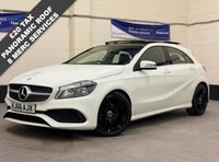 USED 2017 66 MERCEDES-BENZ A-CLASS 2.1 A200d AMG Line (Executive) Panoramic Hatchback 5 Door Diesel 7G-DCT Euro 6 (s/s) (136 ps) &pound;20 TAX 8 MERCEDES SERVICES