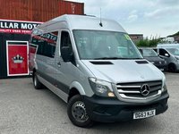 USED 2013 63 MERCEDES-BENZ SPRINTER 2.1 514 CDI TL17 Tourer G-Tronic RWD XLWB High Roof Euro 6 5dr 17 SEAT COACH|AUTO|EURO6|NoVAT