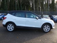 USED 2021 21 SEAT ARONA 1.0 TSI SE Technology 5d DSG 110 S/S 1 OWNER FROM NEW, GOOD SERVICE HISTORY, SAT NAV, WIRELESS PHONE CHARGER, FULL LINK FOR APPLE CARPLAY ANDROID AUTO & MIRROR LINK, REAR PARKING SENSORS, CRUISE CONTROL & SPEED LIMITER, DAB RADIO, BLUETOOTH PHONE & MUSIC, FRONT ASSIST, DSG AUTOMATIC GEARBOX, FRONT FOG LIGHTS, ROOF RAILS, 17 INCH ALLOYS, LED DAYTIME RUNNING LIGHTS, AUTO LIGHTS, LEATHER MULTIFUNCTION STEERING WHEEL, AIR CONDITIONING, VOICE CONTROL SYSTEM, 2x USB C PORTS, ELECTRIC WINDOWS x4, ELECTRIC MIRRORS, ISO FIX