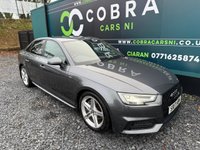 USED 2017 17 AUDI A4 2.0 TDI ultra S line Saloon 4dr Diesel Manual Euro 6 (s/s) (190 ps) * ALLOY WHEELS - SERVICE HISTORY - WARRANTY OPTIONS *