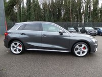 USED 2021 71 AUDI A3 Sportback 1.4 TFSIe 40 S line 5d Petrol Plug-in Hybrid S Tronic 13kWh 204 S/S 1 OWNER, FULL AUDI HISTORY, SAT NAV , VIRTUAL COCKPIT, FULL GREY LEATHER, WIRELESS APPLE CARPLAY / ANDROID AUTO, REAR PARKING SENSORS, DAB RADIO, BLUETOOTH PHONE & MUSIC, 2x USB C PORTS, PRIVACY GLASS, S TRONIC AUTOMATIC, 18 INCH ALLOYS, POWER FOLDING MIRRORS, LEATHER FLAT BOTTOM TIPTRONIC MULTIFUNCTION STEERING WHEEL, CRUISE CONTROL & SPEED LIMITER, RAIN & LIGHT SENSORS, KEYLESS START, VOICE CONTROL, DRIVE SELECT, CLIMATE CONTROL, LANE DEPARTURE WARNING, DETACHABE TOW BAR