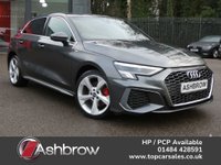 USED 2021 71 AUDI A3 Sportback 1.4 TFSIe 40 S line 5d Petrol Plug-in Hybrid S Tronic 13kWh 204 S/S 1 OWNER, FULL AUDI HISTORY, SAT NAV , VIRTUAL COCKPIT, FULL GREY LEATHER, WIRELESS APPLE CARPLAY / ANDROID AUTO, REAR PARKING SENSORS, DAB RADIO, BLUETOOTH PHONE & MUSIC, 2x USB C PORTS, PRIVACY GLASS, S TRONIC AUTOMATIC, 18 INCH ALLOYS, POWER FOLDING MIRRORS, LEATHER FLAT BOTTOM TIPTRONIC MULTIFUNCTION STEERING WHEEL, CRUISE CONTROL & SPEED LIMITER, RAIN & LIGHT SENSORS, KEYLESS START, VOICE CONTROL, DRIVE SELECT, CLIMATE CONTROL, LANE DEPARTURE WARNING, DETACHABE TOW BAR