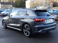 USED 2021 71 AUDI A3 Sportback 1.0 TFSI 30 S line 5d 110 S/S UPGRADED 18 INCH ALLOYS, SAT NAV, VIRTUAL COCKPIT, FULL BLACK LEATHER, WIRELESS APPLE CARPLAY / ANDROID AUTO (SMART PHONE INTERFACE), REAR PARKING SENSORS, DAB RADIO, BLUETOOTH, 2x USB C PORTS, PRIVACY GLASS, MANUAL 6 SPEED, , POWER FOLDING MIRRORS, LEATHER MULTIFUNCTION STEERING WHEEL, CRUISE CONTROL & SPEED LIMITER, RAIN & LIGHT SENSORS, KEYLESS START, VOICE CONTROL, DRIVE SELECT, CLIMATE CONTROL, LANE DEPARTURE WARNING, 1 OWNER, SERVICE HISTORY