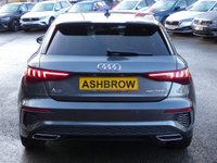 USED 2021 71 AUDI A3 Sportback 1.0 TFSI 30 S line 5d 110 S/S UPGRADED 18 INCH ALLOYS, SAT NAV, VIRTUAL COCKPIT, FULL BLACK LEATHER, WIRELESS APPLE CARPLAY / ANDROID AUTO (SMART PHONE INTERFACE), REAR PARKING SENSORS, DAB RADIO, BLUETOOTH, 2x USB C PORTS, PRIVACY GLASS, MANUAL 6 SPEED, , POWER FOLDING MIRRORS, LEATHER MULTIFUNCTION STEERING WHEEL, CRUISE CONTROL & SPEED LIMITER, RAIN & LIGHT SENSORS, KEYLESS START, VOICE CONTROL, DRIVE SELECT, CLIMATE CONTROL, LANE DEPARTURE WARNING, 1 OWNER, SERVICE HISTORY