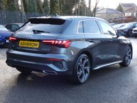 USED 2021 71 AUDI A3 Sportback 1.0 TFSI 30 S line 5d 110 S/S UPGRADED 18 INCH ALLOYS, SAT NAV, VIRTUAL COCKPIT, FULL BLACK LEATHER, WIRELESS APPLE CARPLAY / ANDROID AUTO (SMART PHONE INTERFACE), REAR PARKING SENSORS, DAB RADIO, BLUETOOTH, 2x USB C PORTS, PRIVACY GLASS, MANUAL 6 SPEED, , POWER FOLDING MIRRORS, LEATHER MULTIFUNCTION STEERING WHEEL, CRUISE CONTROL & SPEED LIMITER, RAIN & LIGHT SENSORS, KEYLESS START, VOICE CONTROL, DRIVE SELECT, CLIMATE CONTROL, LANE DEPARTURE WARNING, 1 OWNER, SERVICE HISTORY