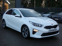 USED 2020 20 KIA CEED 1.0 T-GDi 3 5d 118 S/S SAT NAV, APPLE CARPLAY / ANDROID AUTO, REVERSING CAMERA, DAB RADIO, BLUETOOTH, CRUISE CONTROL & SPEED LIMITER, LANE ASSIST, VOICE RECOGNITION, &frac12; LEATHER, REAR PARKING SENSORS WITH DISPLAY, MANUAL 6 SPEED, 17 INCH ALLOYS, PRIVACY GLASS, ELECTRIC FOLDING MIRRORS, LEATHER MULTIFUNCTION STEERING WHEEL, AUTO LIGHTS & WIPERS, DUAL AUTOMATIC AIR CON, TRIP COMPUTER WITH DIGITAL SPEEDO, ILLUMINATING VANITY MIRRORS, SPACE SAVER SPARE, GOOD SERVICE HISTORY