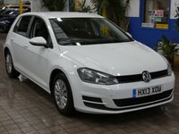 USED 2013 13 VOLKSWAGEN GOLF 1.4 TSI BlueMotion Tech S Hatchback 5dr Petrol Manual Euro 5 (s/s) (122 ps) AIR CON DAB BLUETOOTH 2 OWNERS FROM NEW 12 SERVICES TO 92K MILES CAZ ULEZ COMPLIANT