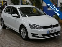 USED 2013 13 VOLKSWAGEN GOLF 1.4 TSI BlueMotion Tech S Hatchback 5dr Petrol Manual Euro 5 (s/s) (122 ps) AIR CON DAB BLUETOOTH 2 OWNERS FROM NEW 12 SERVICES TO 92K MILES CAZ ULEZ COMPLIANT