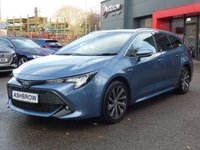 USED 2022 71 TOYOTA COROLLA 1.8 VVT-h GPF Design Touring Sports 5d Petrol Hybrid CVT 122 S/S 1 OWNER, FULL SERVICE HISTORY, SAT NAV, REVERSING CAMERA, HEATED SEATS, FRONT & REAR PARKING SENSORS, PARK ASSIST, LANE ASSIST, AUTO HOLD, ADAPTIVE CRUISE CONTROL & SPEED LIMITER, APPLE CARPLAY / ANDROID AUTO, DAB RADIO, BLUETOOTH, VOICE CONTROL, KEYLESS START, 17 INCH ALLOYS, HALF LEATHER INTERIOR, LEATHER MULTIFUNCTION STEERING WHEEL, ELECTRIC FOLDING MIRRORS, 2 USB PORTS, DUAL ZONE CLIMATE CONTROL, DRIVING MODES, ILLUMINATING VANITY MIRRORS, TRIP COMPUTER WITH SPEED LIMIT DISPLAY, VAT Q