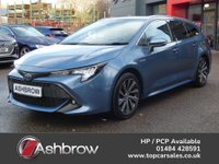 USED 2022 71 TOYOTA COROLLA 1.8 VVT-h GPF Design Touring Sports 5d Petrol Hybrid CVT 122 S/S 1 OWNER, FULL SERVICE HISTORY, SAT NAV, REVERSING CAMERA, HEATED SEATS, FRONT & REAR PARKING SENSORS, PARK ASSIST, LANE ASSIST, AUTO HOLD, ADAPTIVE CRUISE CONTROL & SPEED LIMITER, APPLE CARPLAY / ANDROID AUTO, DAB RADIO, BLUETOOTH, VOICE CONTROL, KEYLESS START, 17 INCH ALLOYS, HALF LEATHER INTERIOR, LEATHER MULTIFUNCTION STEERING WHEEL, ELECTRIC FOLDING MIRRORS, 2 USB PORTS, DUAL ZONE CLIMATE CONTROL, DRIVING MODES, ILLUMINATING VANITY MIRRORS, TRIP COMPUTER WITH SPEED LIMIT DISPLAY, VAT Q