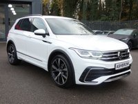USED 2022 72 VOLKSWAGEN TIGUAN 2.0 TDI R-Line 5d DSG 150 S/S 1 OWNER, GOOD SERVICE HISTORY, REAR VIEW CAMERA, SAT NAV, VIRTUAL COCKPIT, HEATED FRONT SEATS & STEERING WHEEL, APP-CONNECT FOR APPLE CARPLAY / ANDROID AUTO, DSG AUTOMATIC GEARBOX, ADAPTIVE CRUISE CONTROL, LANE ASSIST, DAB RADIO, BLUETOOTH, RONT & REAR PARKING SENSORS WITH DISPLAY, PARK ASSIST, 20 INCH ALLOY WHEELS, PART LEATHER INTERIOR, ELECTRIC FOLDING MIRRORS, KEYLESS ENTRY & START, ADJUSTABLE DRIVING MODES, LEATHER TIPTRONIC FLAT BOTTOM MFSW