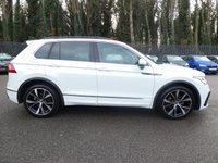 USED 2022 72 VOLKSWAGEN TIGUAN 2.0 TDI R-Line 5d DSG 150 S/S 1 OWNER, GOOD SERVICE HISTORY, REAR VIEW CAMERA, SAT NAV, VIRTUAL COCKPIT, HEATED FRONT SEATS & STEERING WHEEL, APP-CONNECT FOR APPLE CARPLAY / ANDROID AUTO, DSG AUTOMATIC GEARBOX, ADAPTIVE CRUISE CONTROL, LANE ASSIST, DAB RADIO, BLUETOOTH, RONT & REAR PARKING SENSORS WITH DISPLAY, PARK ASSIST, 20 INCH ALLOY WHEELS, PART LEATHER INTERIOR, ELECTRIC FOLDING MIRRORS, KEYLESS ENTRY & START, ADJUSTABLE DRIVING MODES, LEATHER TIPTRONIC FLAT BOTTOM MFSW