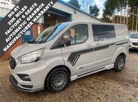 USED 2023 23 FORD TRANSIT CUSTOM MS-RT 5 SEAT L1 SWB MATTER GREY AUTOMATIC CREW VAN 29K  6 MNTH WARRANTY, FULL MOT, JUST SERVICED